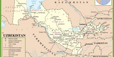 지도의 정치 우즈베키스탄 